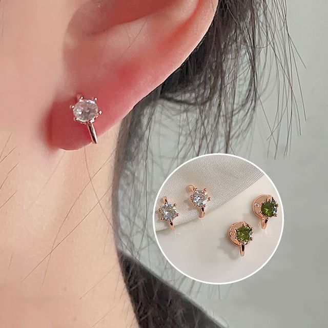 Rhinestone Cuff Alloy Ear