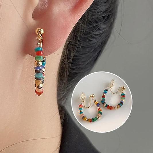 Cuff Bead Hoop Ear Alloy
