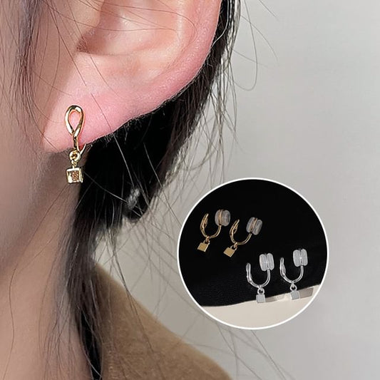 Cuff Drop Alloy Earring Cube