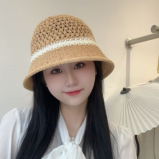 Bucket Straw Foldable Hat