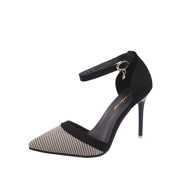 Ankle Pointy Strap Heel Stiletto Sandals