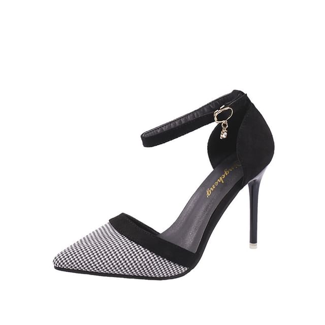 Ankle Pointy Strap Heel Stiletto Sandals