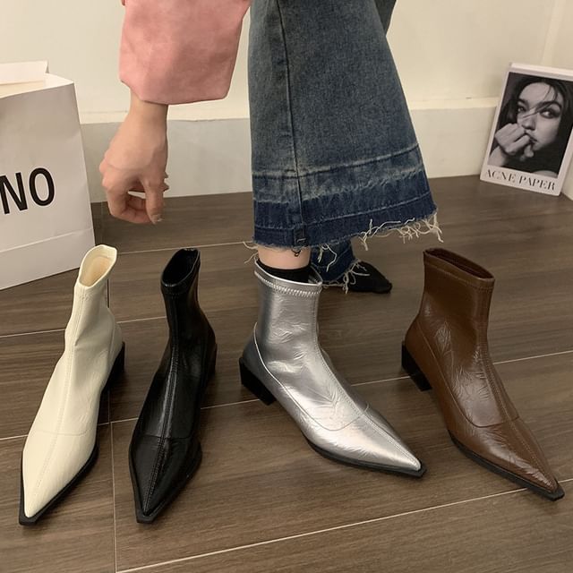 Chunky Boots Heel Short