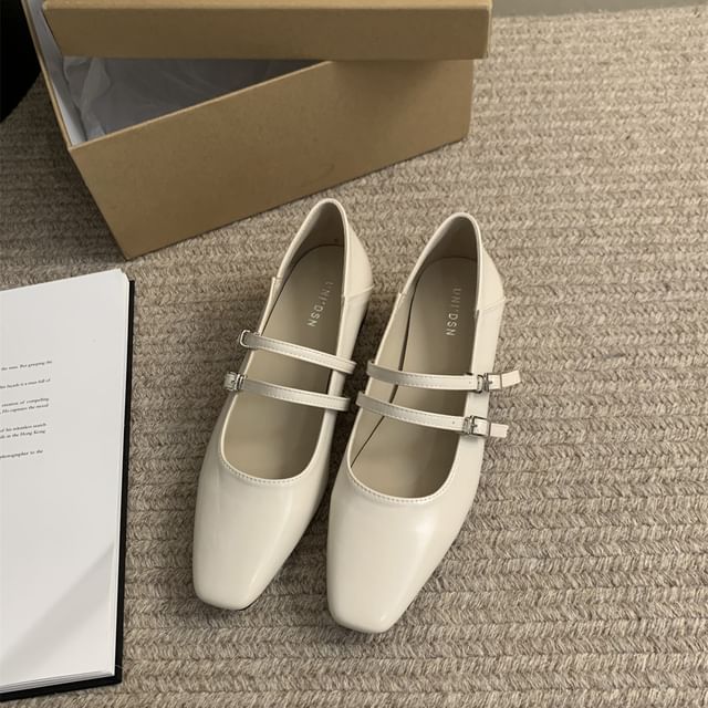 Jane Heel Mary Shoes Chunky