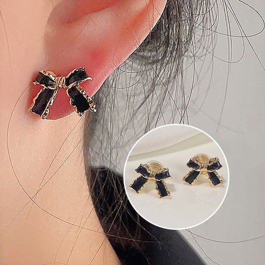 Bow Stud Alloy Earring