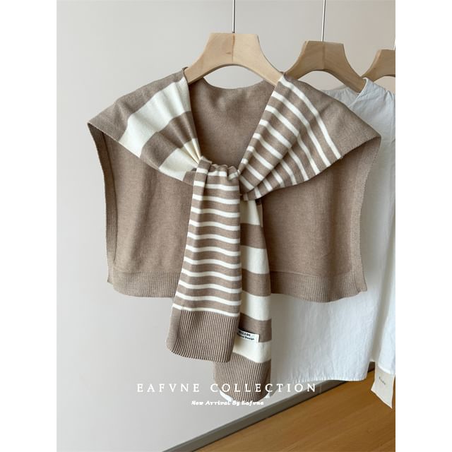 Knit Striped Shawl