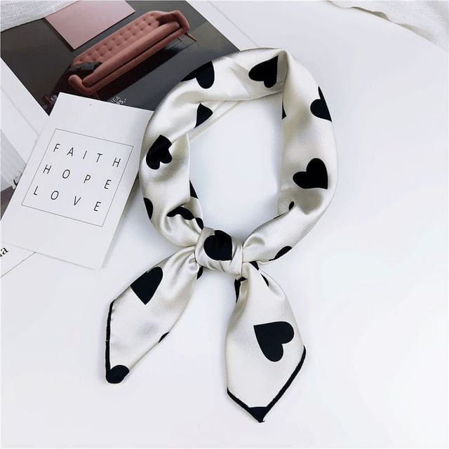 Heart Print Neckerchief