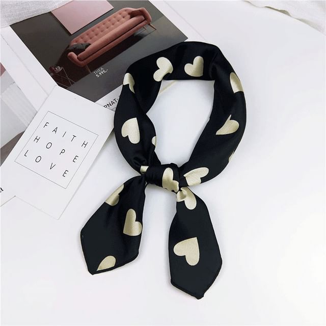 Heart Print Neckerchief