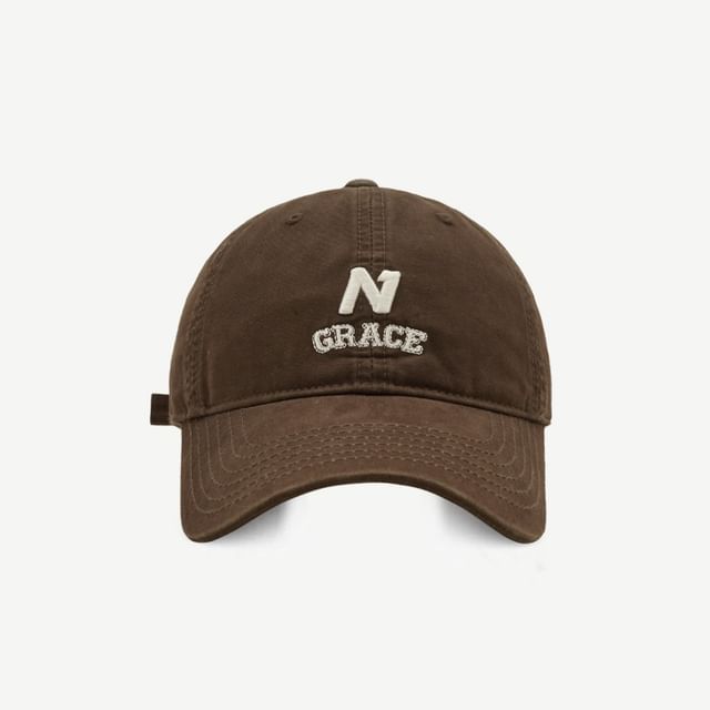 Letter Embroidered Cap