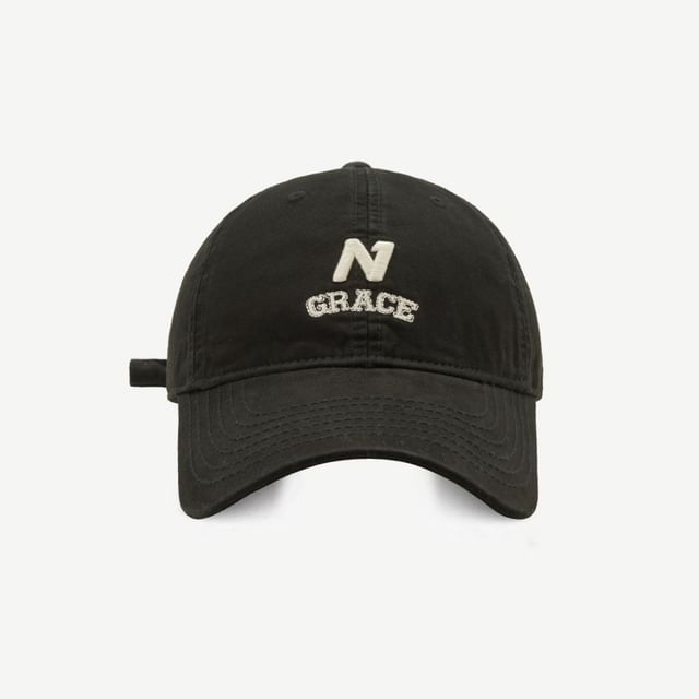 Letter Embroidered Cap