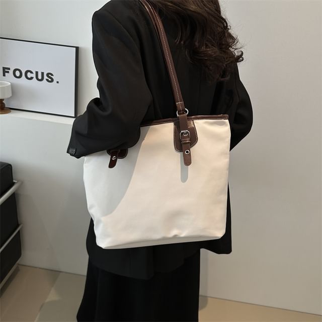 Canvas Two Tone Tote Bag