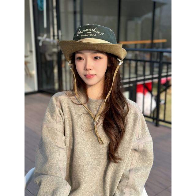 Hat Embroidered Boonie Letter