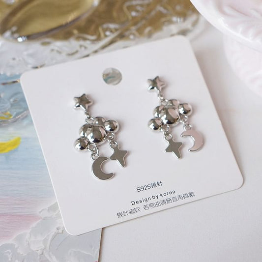 Star Dangle Alloy Cloud Earring Moon