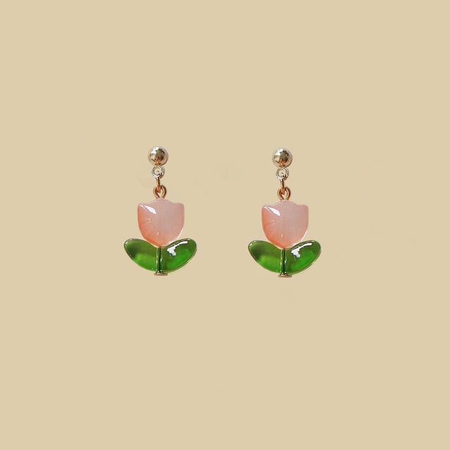 Tulip Earring Alloy Drop