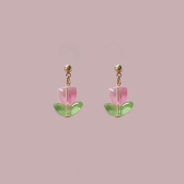 Tulip Earring Alloy Drop