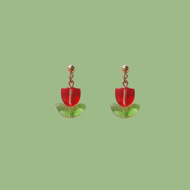 Tulip Earring Alloy Drop