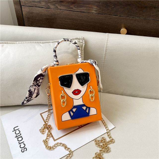 Print Crossbody Bag Face