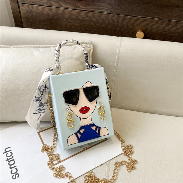 Print Crossbody Bag Face