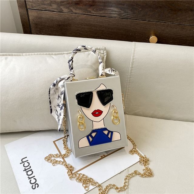 Print Crossbody Bag Face