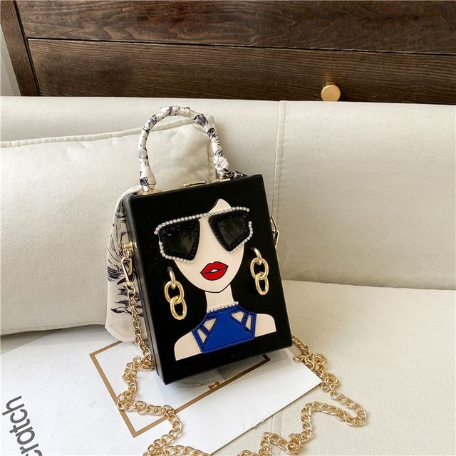 Print Crossbody Bag Face