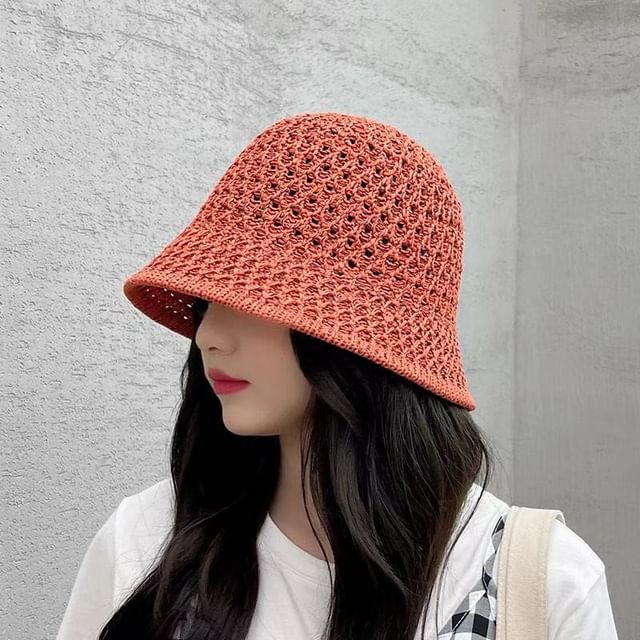 Straw Hat Bucket Plain