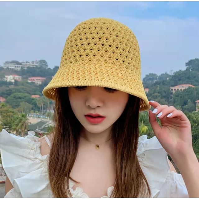 Straw Hat Bucket Plain