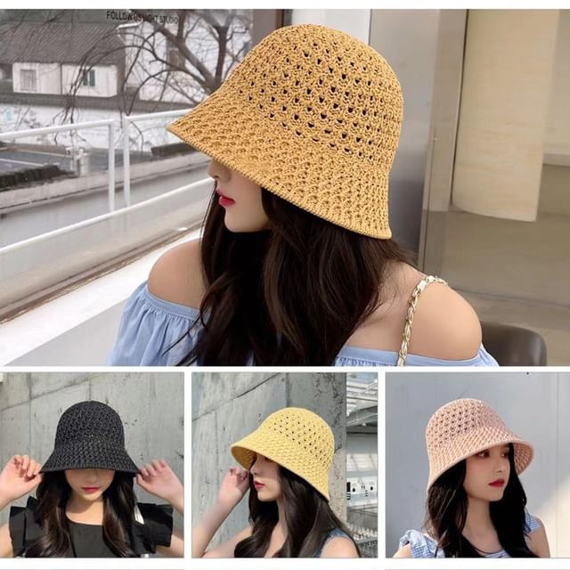 Straw Hat Bucket Plain