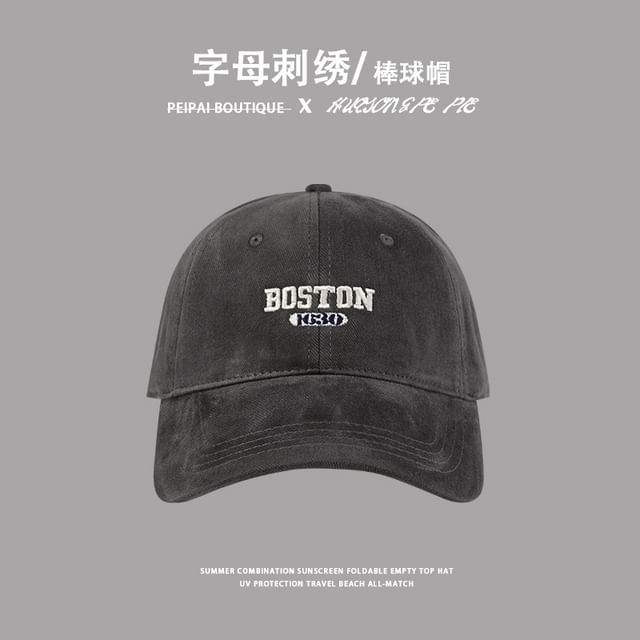 Embroidered Lettering Cap