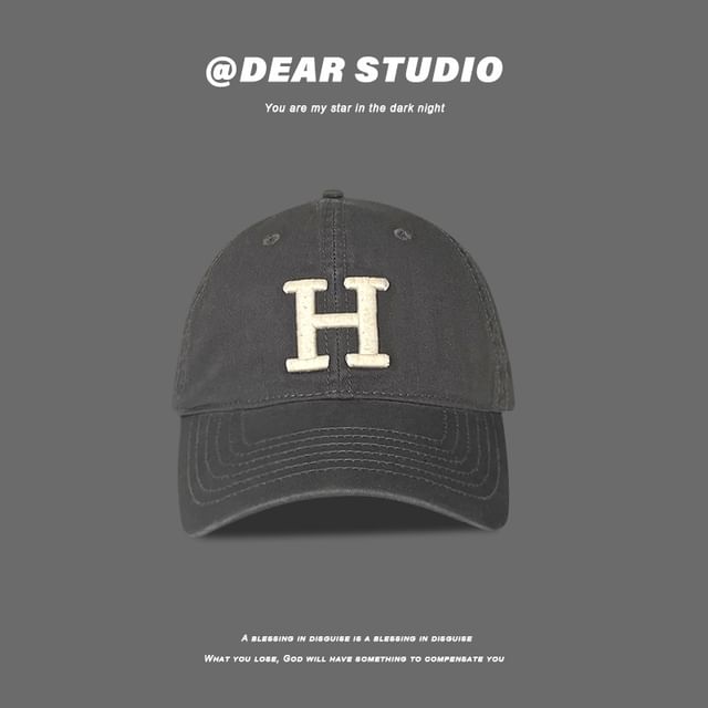 Lettering Cap Embroidered