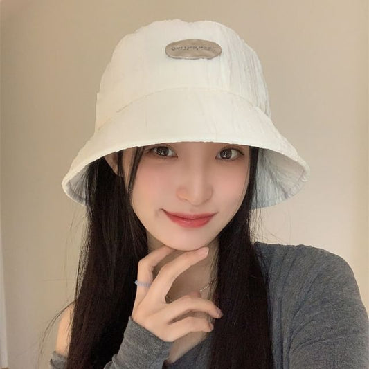 Hat Applique Textured Bucket