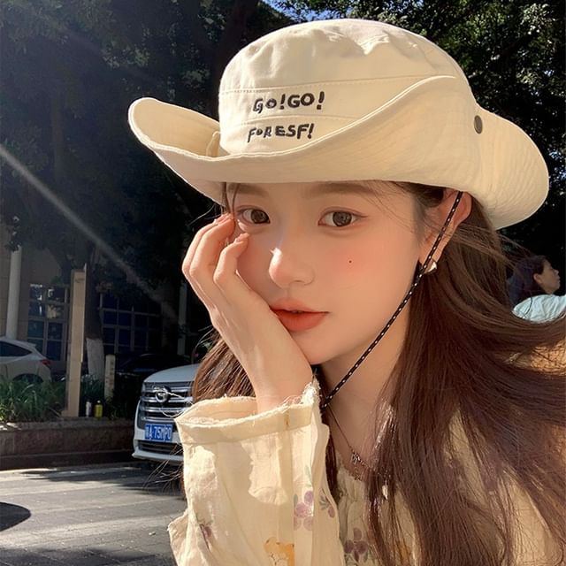 Boonie Hat Lettering Embroidered