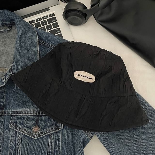 Hat Applique Textured Bucket