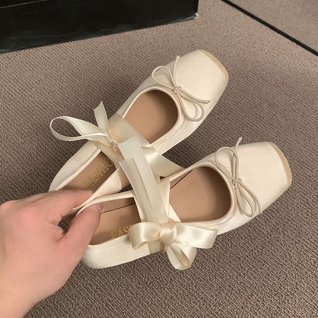 Floral Balletcore Flats Accent