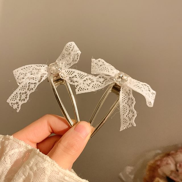 Lace Set / Hair Clip Bow