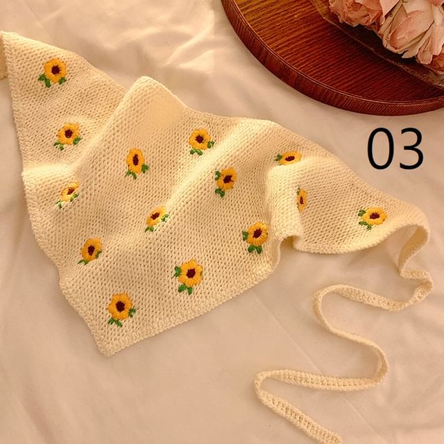 Floral Lace Scarf Crochet