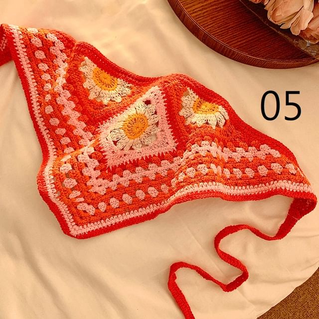 Floral Lace Scarf Crochet