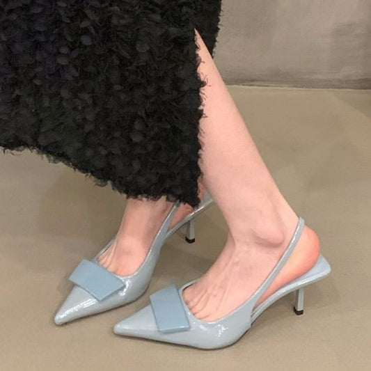 Stiletto Sandals Toe Pointed Heel Slingback