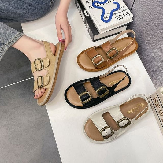 Buckled Flat Sandals