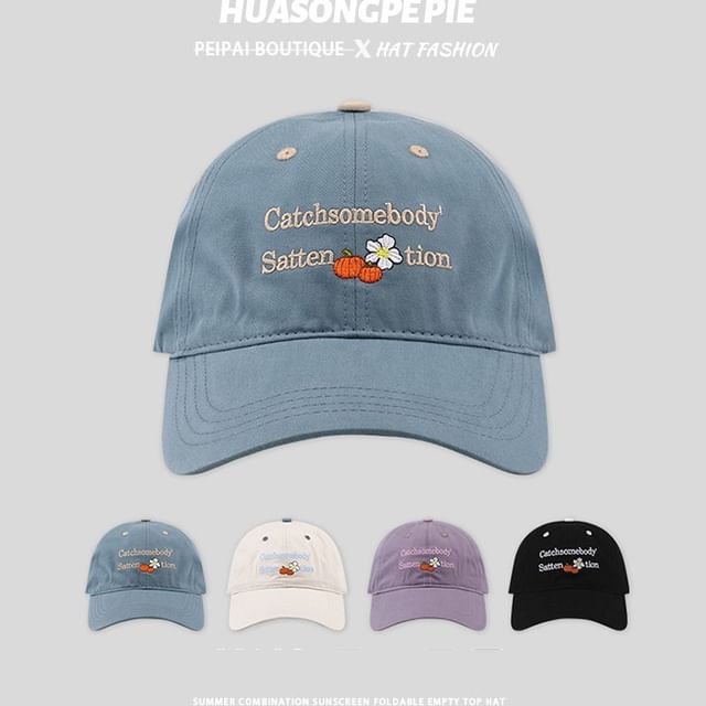 Baseball Embroidered Lettering Cap