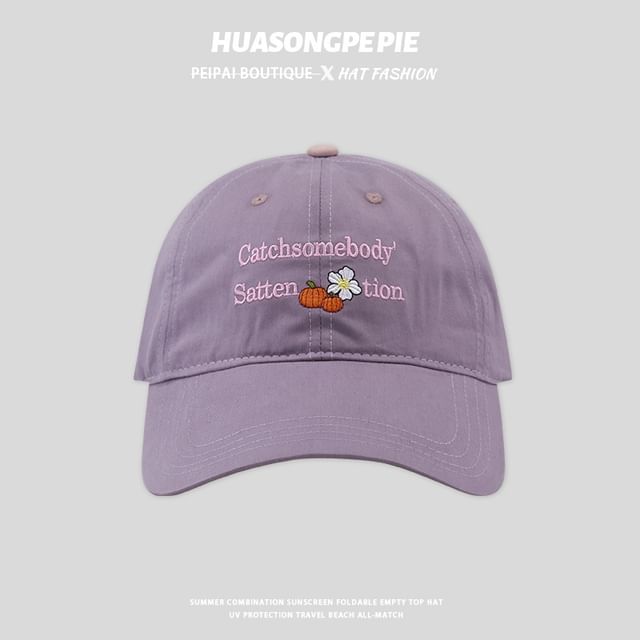 Baseball Embroidered Lettering Cap