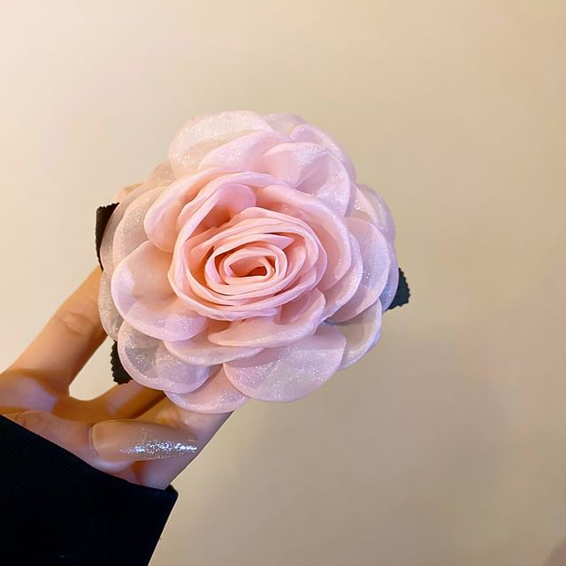 Claw Hair Mesh Floral