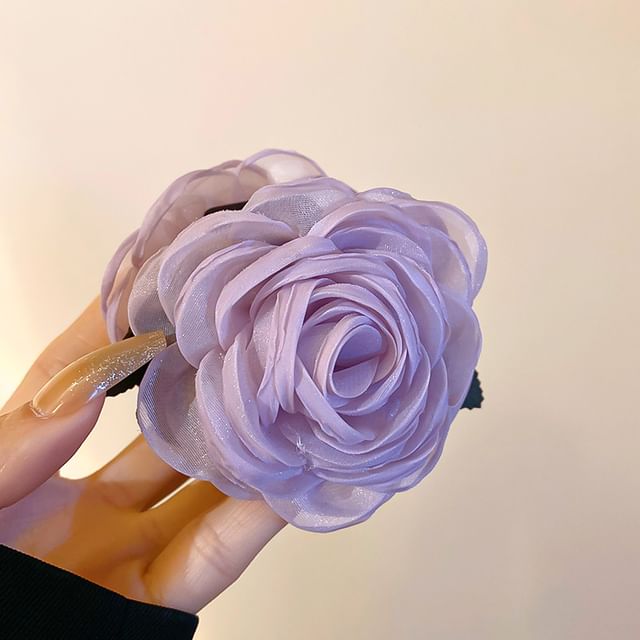 Claw Hair Mesh Floral