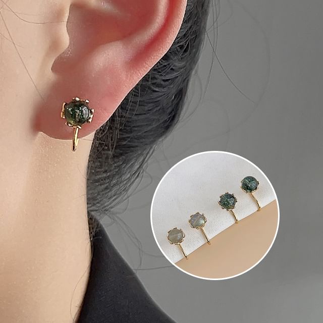 Cuff Gemstone Earring