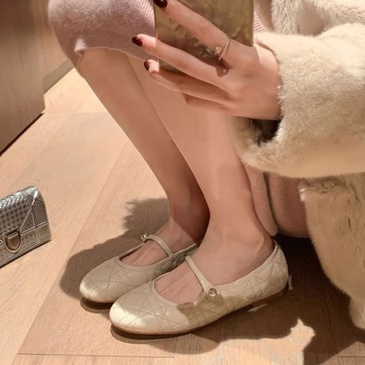 Quilted Flats Mary Jane