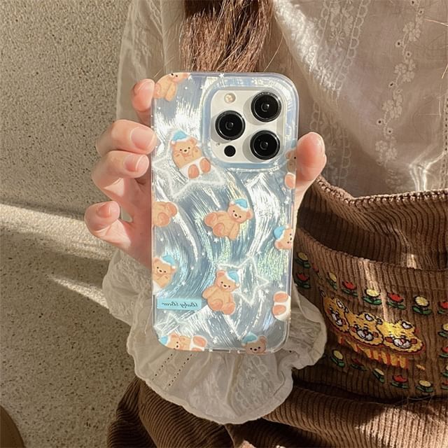 Bear Phone Case - 15 Pro Max / 15 Pro / 15 / 14 Pro Max / 14 Pro / 14 / 13 Pro Max / 13 Pro / 13 / 12 Pro Max / 12 Pro / 12 / 11