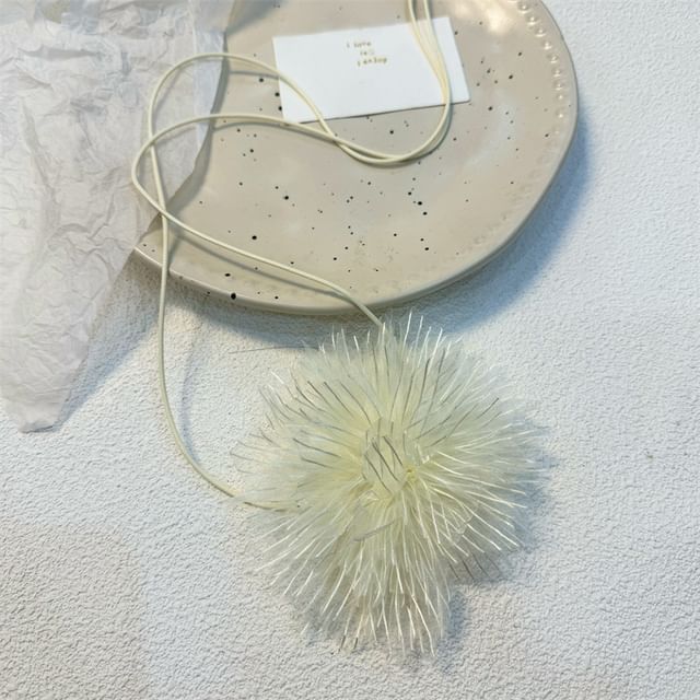 Choker String Floral Fabric