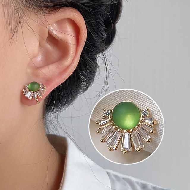 Faux Cuff Gemstone Alloy Rhinestone Ear