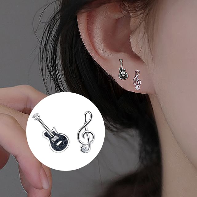 Sterling Ear Asymmetrical Stud Silver