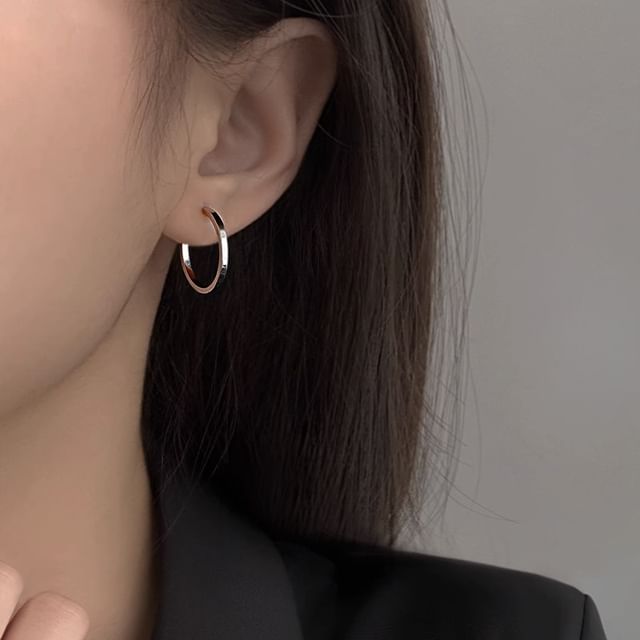 Earring Silver Sterling Hoop