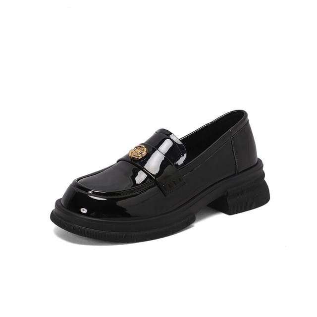 Flower Buckle Loafers